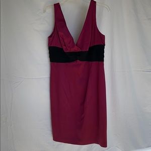 Magenta knee length dress